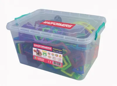 Produktbild von MAGFORMERS DidaMagna Box 240 Stück + Textilaufbewahrungsbehälter