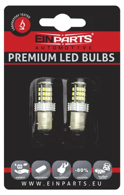 Zdjęcie produktu dla Einparts Żarówki Led P21/5W 1157 Do Świateł Tylnich Świateł Dziennych 6000K
