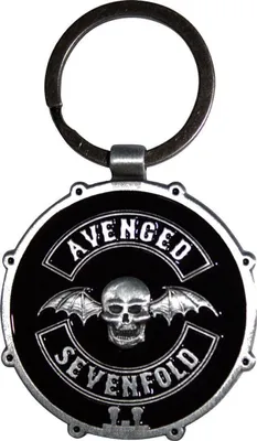 Produktbild von Avenged Sevenfold Deathbat Crest Drum Schlüsselanhänger