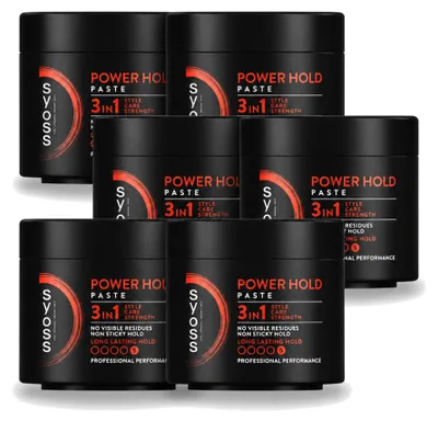 Produktbild von 6 x Syoss Power Hold Haarpaste - 150 ml - Vorteilspackung - 6 Stücke