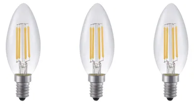 Produktbild von Spl E14 LED-Lampe B35 4W 370lm 2500K extra warmweiß 3 Stück dimmbar