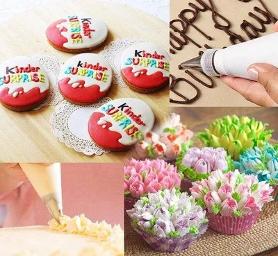 Obrázek produktu pro Malé až velké jednorázové zdobící sáčky na fondánové dorty a cupcakes