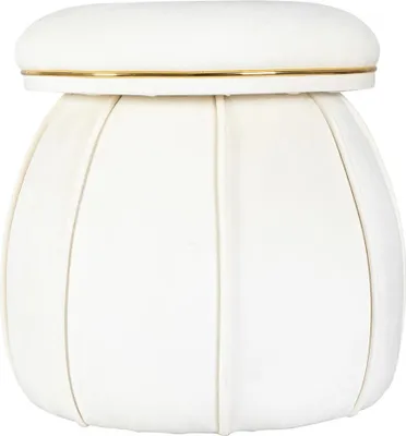 Produktbild von Hocker Corin 100 Elfenbein / Gold