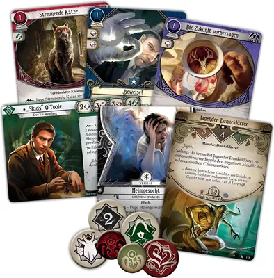 Produktbild von Asmodee Arkham Horror: Das Kartenspiel, Kartenspiel, Sammelkartenspiel, 14 Jahr(e), 45 min, Familienspiel