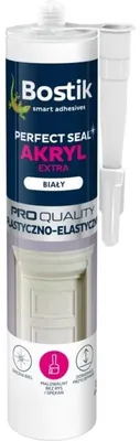 Zdjęcie produktu dla Uszczelniacz akrylowy biały do tynku, gładzi, betonu, płyt g-k, drewna Bostik 280ml, BOK637281