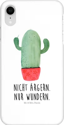 Produktbild von Mr. & Mrs. Panda Iphone XR Handyhülle Kaktus Wut - Weiß - Geschenk, Büro, Premium Kunststoff, Kollege, Chefin, Kakteen, Handy Case, Kollegin