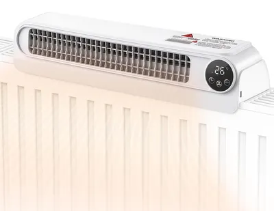 Radiatorventilator, 5 Stufen, Turbo, Auto-Modus, LCD, 5200 mAh, Timer
