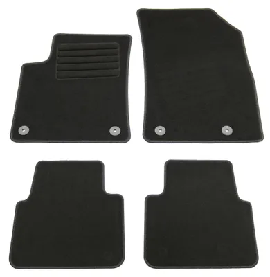 Fußmatten-Set für Opel Crossland X, 06/2017-, 4-teilig, Schwarz