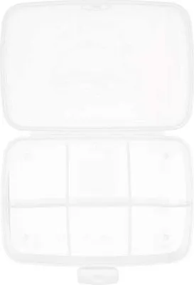 Produktbild von Transparente Kunststoffbox mit Fächern 21,5 x 8 x 14,6 cm (12 Stück)