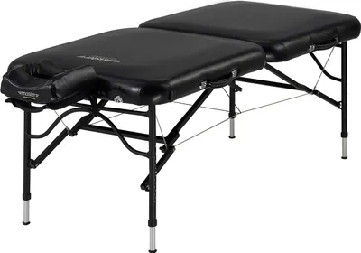 Produktbild von Master Massage 76cm Stratomaster™ Mobile Massageliege Massagetisch Paket mit NanoSkin™ & Klappbarem Aluminiumgestell-Schwarz
