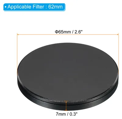 Produktbild von 62mm Objektivdeckel, Kamera Objektivdeckel Abdeckung Universal Objektivfilter Stapeldeckel Vorderseite Metall Schutzhš¹lle mit Reinigungstuch fš¹r Fotografie Kamerafilter