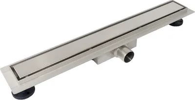 Produktbild von BADLAND Duschrinnen Edelstahl DUPLEX 120 cm in Silber, Abfluss Befliesbar 2in1 | Komplettset Bodenablauf