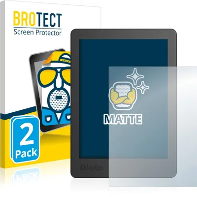 Produktbild von 2x BROTECT Schutzfolie für Kobo Aura Edition 2 Displayschutz Displayschutzfolie Folie Matt Entspiegelungsfolie