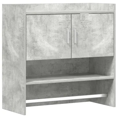 Produktbild von vidaXL Wandregal Wandhalterung Betongrau 80 x 36 x 80 cm Holzwerkstoff