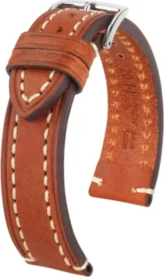 Immagine prodotto di Hirsch Liberty Artisan L - Cinturino in Pelle di Vitello Marrone 24 mm