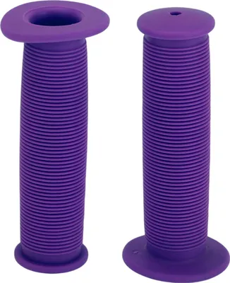 Image de Protège-Poignées de Guidon de Vélo 110mm Longs en Caoutchouc Souple | Protecteurs d'Extrémité de Poignées de Vélo Violet 1 Paire