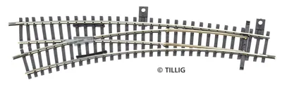 Produktbild von 83364 TT Tillig Gleis (ohne Bettung) Weiche, links 15 °, 30 ° 631 mm, 310 mm