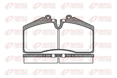 Produktbild von REMSA Bremsbeläge Satz Vorne Bremsklötze für AUDI 80 Avant (8C5, B4) 0288.00