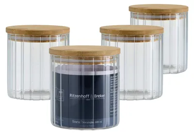 Produktbild von Ritzenhoff & Breker Linea Vorratsglas 600 ml 4er Set