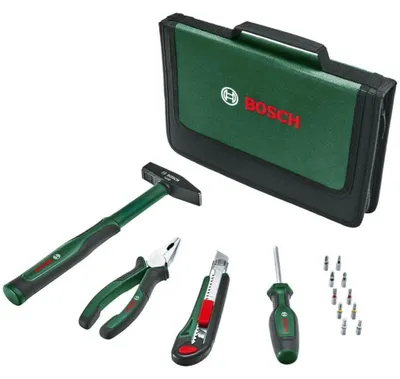 Produktbild von Bosch 1 600 A02 BY3, Schwarz, Grün, 14 Werkzeug