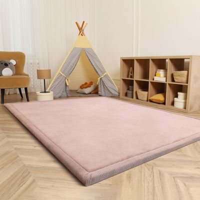 Kinderteppich Kinderzimmer Teppich Baby Spielteppich Flauschig Rutschfest Deko Grösse 120x160 cm