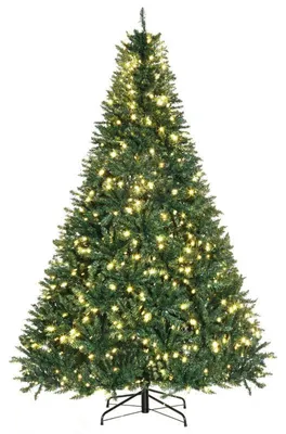Image de Arbre de Noël artificiel de 210 cm avec 700 LED | Couleur : Vert | Dimensions : 142 x 142 x 210 cm