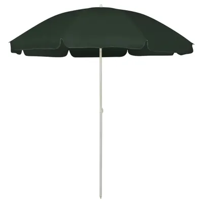 Image de Le parasol Strandschirm de la marque Living, de couleur verte, diamètre 240 cm