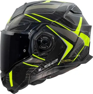 Image de Casque modulable LS2 FF901 Advant X Carbon Future II, jaune néon, taille L (59/60)