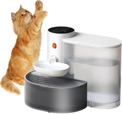 Productafbeelding van Kattenfontein met Automatische Afvalwaterafvoer - 3 Liter Stille Drinkfontein voor Gezondere Katten