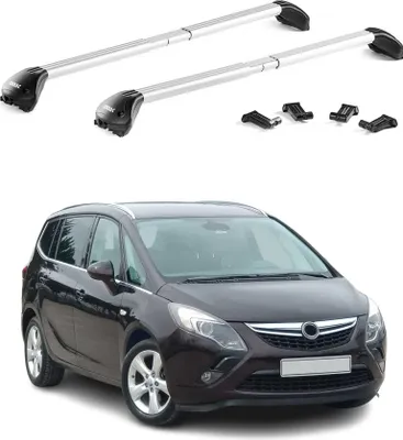 Produktbild von Dachträger für Opel Zafira C Tourer 2011-2018 Aluminium Silber 2 tlg ABE