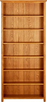 Produktbild von vidaXL Bücherregal 7 Fächer 90x22,5x200 cm Massivholz Eiche