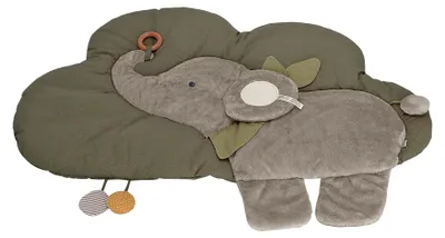 Produktbild von Sterntaler Baby Unisex Krabbeldecke Wolkenform Elefant Eddy - Schlafteppich, Spi