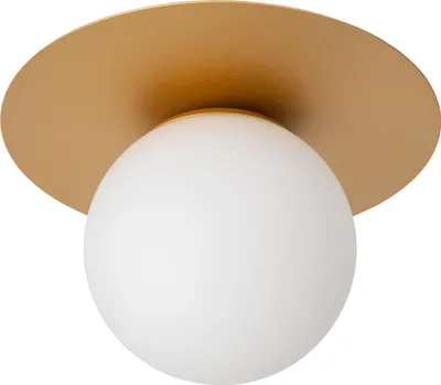Produktbild von Lucide Deckenleuchte Tricia Gold ø 25 Cm Glas 1 Flammig E27 Deckenlampe Lampe