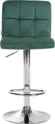 Produktbild von Barhocker HLO-CP289 Samt chrom grün