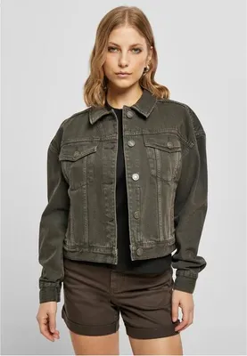 Immagine prodotto di Urban Classics - Giacca di jeans oversize colorata da donna - XXL