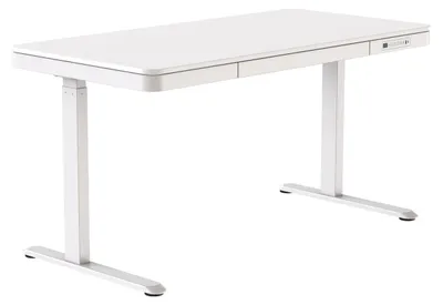 Imagen del producto de Escritorio Activejet con ajuste de altura eléctrico, dimensiones 140x70 cm, modelo ET119W-C, color blanco