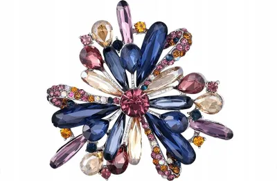 Produktbild von PINETS Bunte Blumenbrosche mit Zirkonia