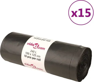 Produktbild von Müllsäcke 150 Stk. Schwarz 240 L