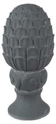 Obrázek produktu pro Clayre & Eef Dekorace Jedlový kužel Ø 14x29 cm Šedý kámen