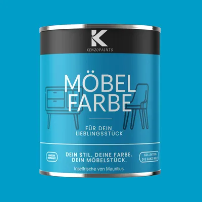 Produktbild von Kenzopaints 750ml Möbelfarbe Möbellack - Inselfrische von Mauritius