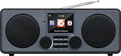 Produktbild von XORO DAB 700 IR - WLAN Internet Radio mit UKW & DAB+, Spotify Connect, Bluetooth, USB Mediaplayer, 2x 10 W Stereo-Lautsprecher, Wecker, Farbdisplay