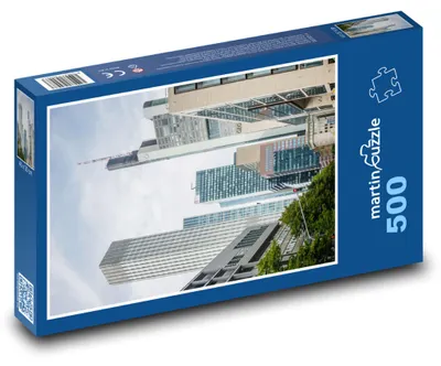 Zdjęcie produktu dla Puzzle 500 Frankfurt - centrum wieżowców - martinpuzzle