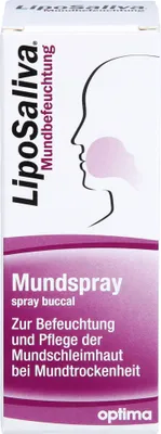 Productafbeelding van LipoSaliva, mondspray voor het bevochtigen en verzorgen van het mondslijmvlies bij droge mond, 50 ml oplossing