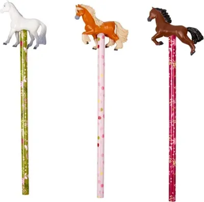 Immagine prodotto di Matita con topper amici del cavallo, assortiti.