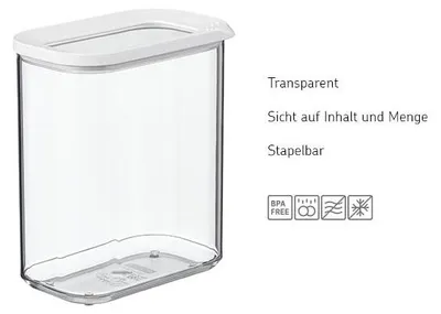 Produktbild von Mepal - Vorratsbehälter 4-teiliges Set Modula - 3,925 l - White