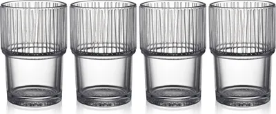 Produktbild von Bitz Kusintha Caféglas klar 380ml 4er Set