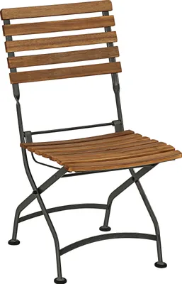Produktbild von Dehner Klappstuhl Tegernsee, 88 x 57 x 45 cm, FSC® Akazienholz/Stahl, natur/schwarz
