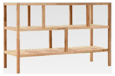 Produktbild von Badregal aus massivem Walnussholz für Badezimmer und Küche