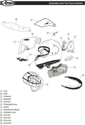 Image de ARAI QV-2 Conduit arrière teinté