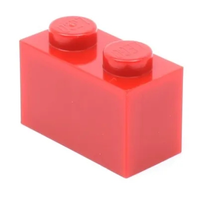 Obrázek produktu pro LEGO® 1x2 kostky Vysoké kostky Červená - 3004 NEW! Množství 2x